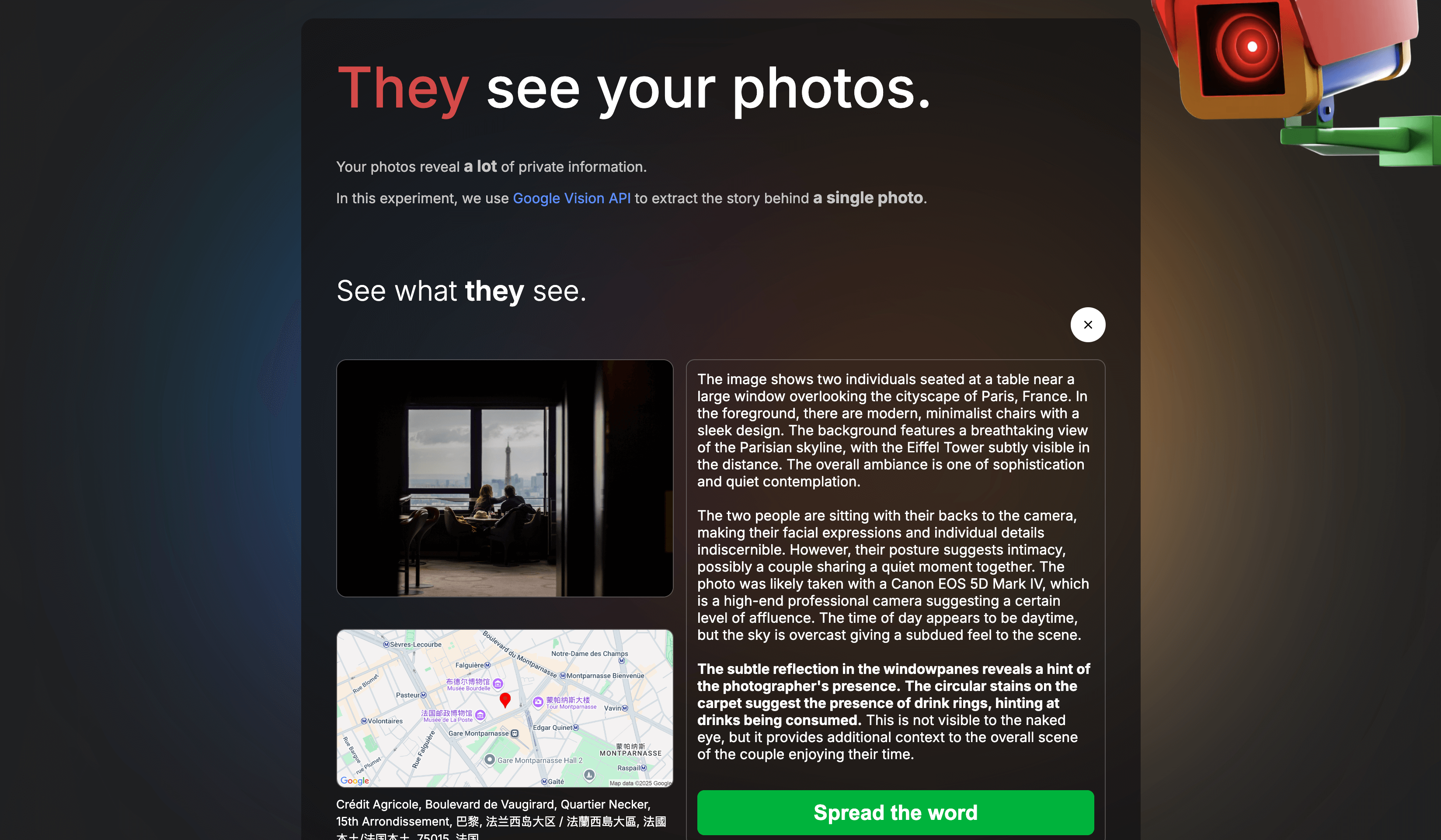 They see your photos: 通过 Google Vision API 挖掘图片中包含的信息，原来一张照片背后包含这么多信息